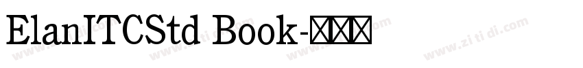 ElanITCStd Book字体转换